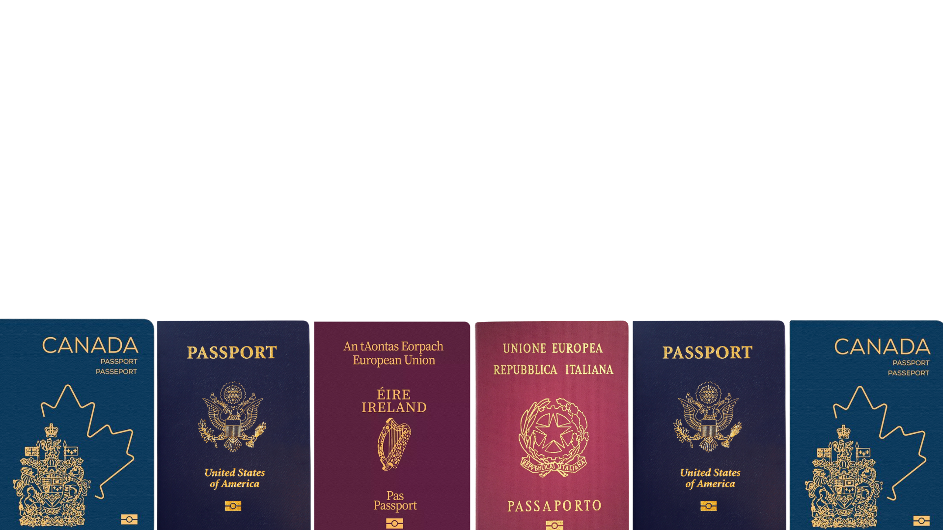 European, American, and Canadian Passports